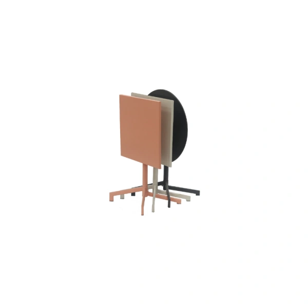 Folding garden bar table LAFIA D60 - black