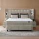 Boxspring bed with matress JULIE 160 x 200 - beige 04