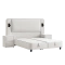 Boxspring bed CANCUN 180 x 200 - white 01