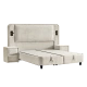 Boxspring bed CANCUN 160 x 200 - cream 01