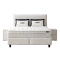 Тапицирана спалня с матрак COMO 160 x 200 - крем AN