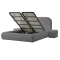 Тапицирана спалня с матрак FABER 160 х 200 - антрацит AN
