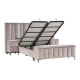 BED MOONLIGHT 160X200 DALLAS 03 BEIGE 03