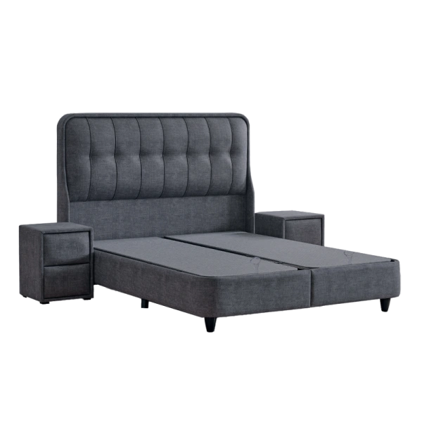 Boxspring bed PICASSO 160 x 200 - graphite 501