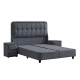 Boxspring bed PICASSO 160 x 200 - graphite 501