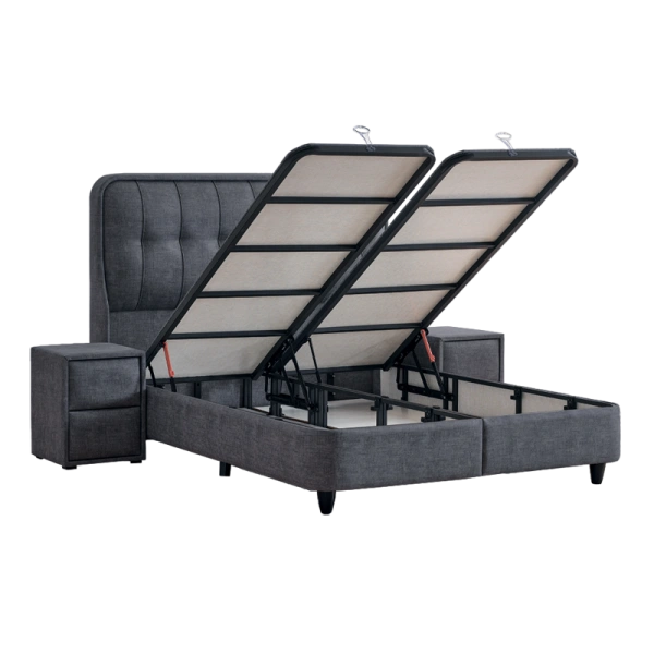 Boxspring bed PICASSO 160 x 200 - graphite 501