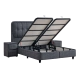 Boxspring bed PICASSO 160 x 200 - graphite 501