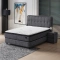Boxspring bed PICASSO 160 x 200 - graphite 501