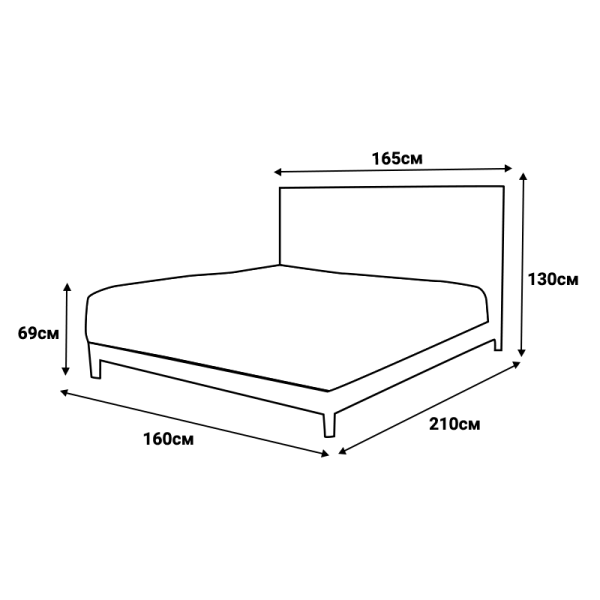 Boxspring bed PICASSO 160 x 200 - graphite 501