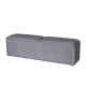 Upholstered bench with chest for bedroom PUZZLE - grey 16