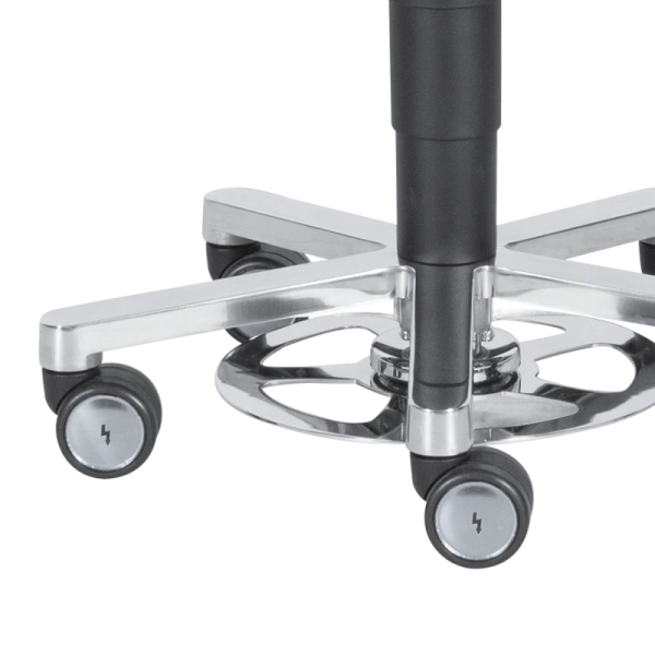 Лабораторен ергономичен стол BIMOS STOOL 9F63R - черен
