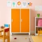 Metal cabinet Carmen CR-1605-2 JZ - grey / orange