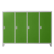 METAL CABINET CR-1605-4 JZ - MAGNET - GREY/GREEN
