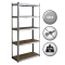 Metal rack Carmen CR-1023, 180x90x40 cm, up to 100 kg per shelf - zinc