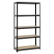 Metal rack Carmen CR-1027, 192x100x40 cm, up to 65 kg per shelf - blаck