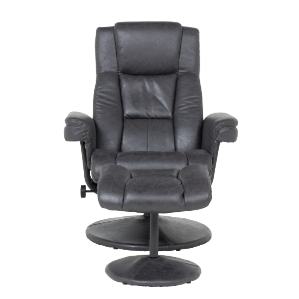 SOFA WITH STOOL JACKY - DARK GREY