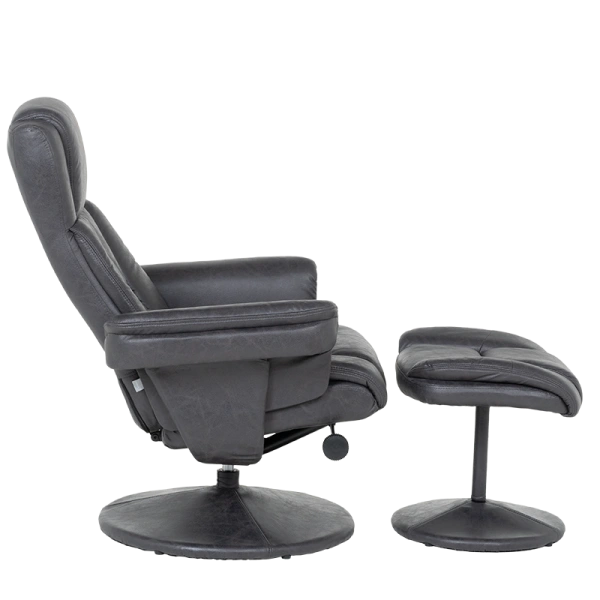 SOFA WITH STOOL JACKY - DARK GREY