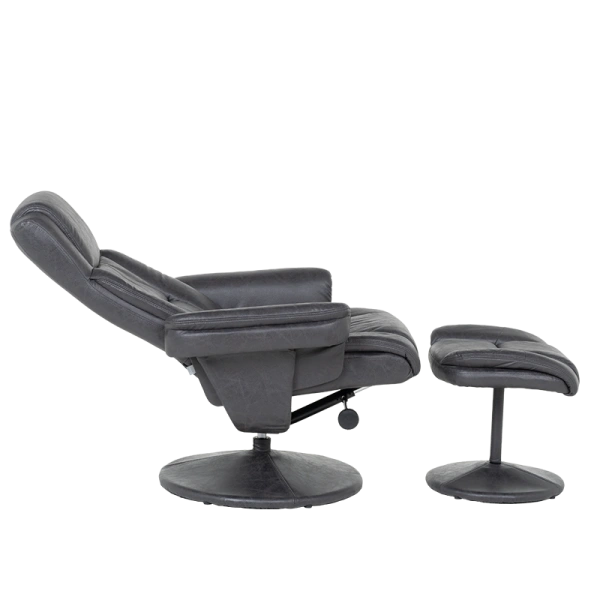SOFA WITH STOOL JACKY - DARK GREY
