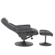 SOFA WITH STOOL JACKY - DARK GREY