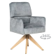 DINING CHAIR NARVA W - GREY