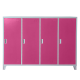 METAL CABINET CR-1605-4 JZ - MAGNET - GREY/PINK