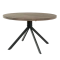 Dining table LUDVIKA - walnut / black
