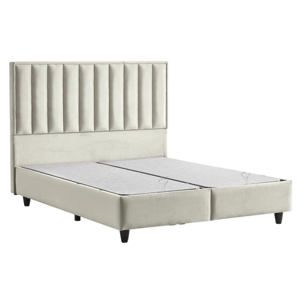 Тапицирана спалня с матрак PERRY LUX 160 x 200 - крем 01