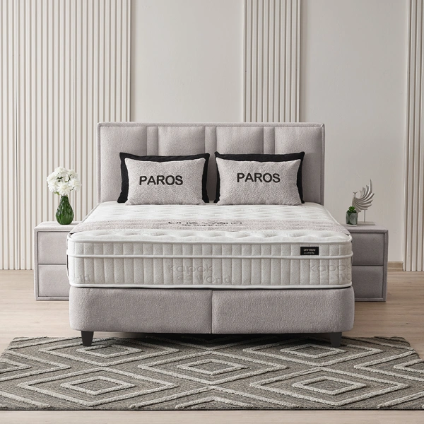 Boxspring bed PAROS 140 x 200 - beige 020
