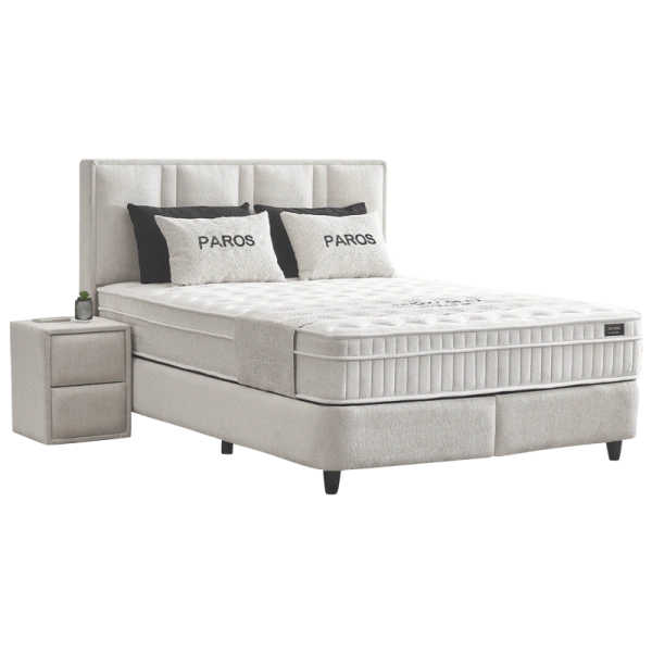 Boxspring bed PAROS 160 x 200 - cream AN