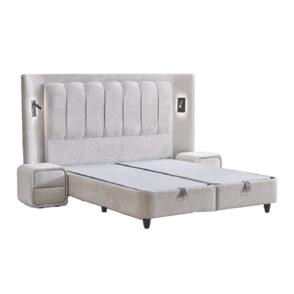 Boxspring bed JULIE 140 x 200 - pearl SY