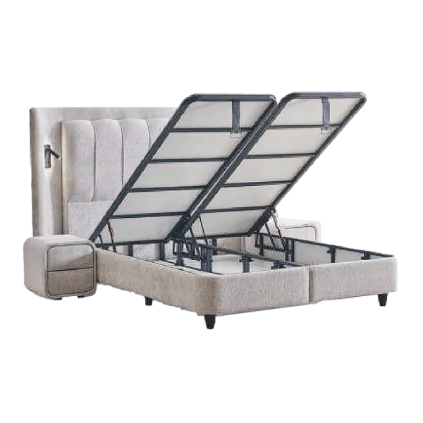 Boxspring bed JULIE 140 x 200 - pearl SY