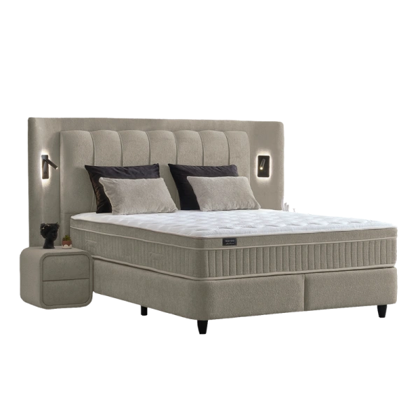 Boxspring bed JULIE 180 x 200 - Beige 04