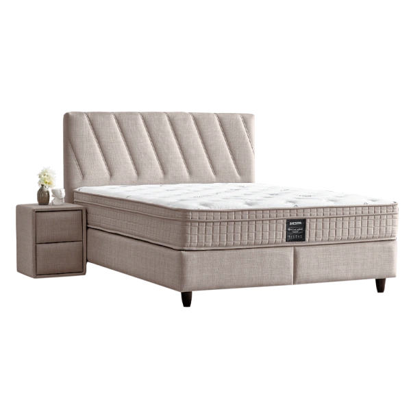 Boxspring bed SIESTA 160 x 200 - cream 03