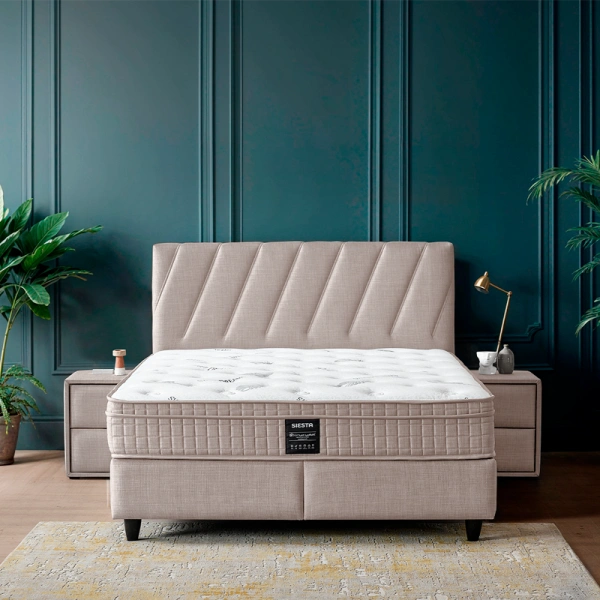Boxspring bed SIESTA 160 x 200 - cream 03