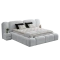 Boxspring bed BUMBY 160 x 200 - light grey 21