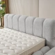 Тапицирана спалня с матрак RODOS 160 х 200 - светлосив 326