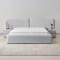Boxspring bed MYKONOS 180 x 200 - silver AN