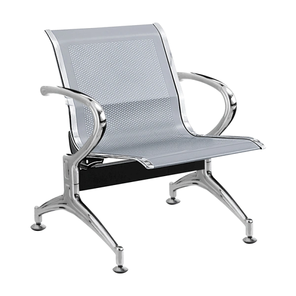 METAL BENCH 1-SEATER - CR-1030-1 - SILVER