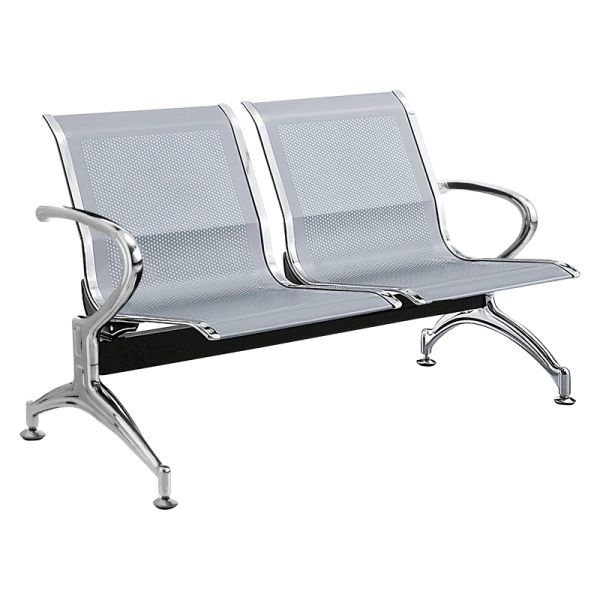 METAL BENCH 2-SEATER - CR-1030-2 - SILVER