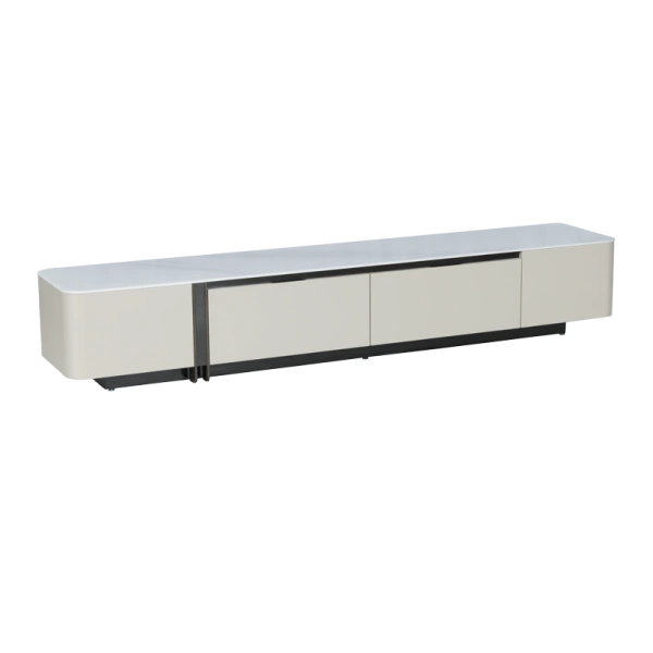 TV STAND RANDI - WHITE-CAPPUCCINO