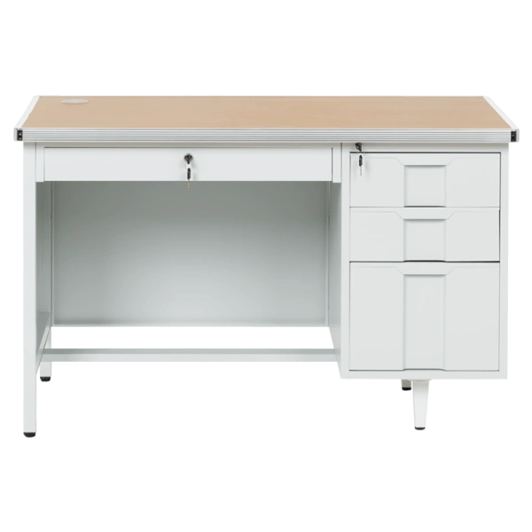 METAL DESK CR-1318 L - BEECH-GREY
