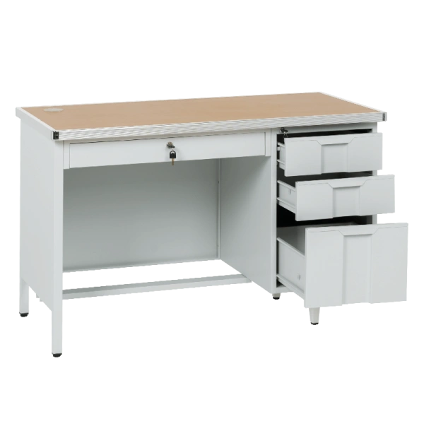 METAL DESK CR-1318 L - BEECH-GREY