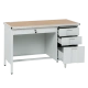 METAL DESK CR-1318 L - BEECH-GREY