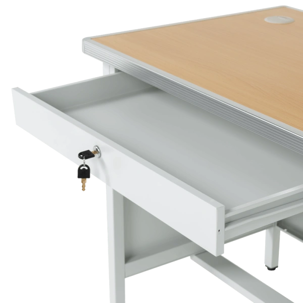 METAL DESK CR-1318 L - BEECH-GREY