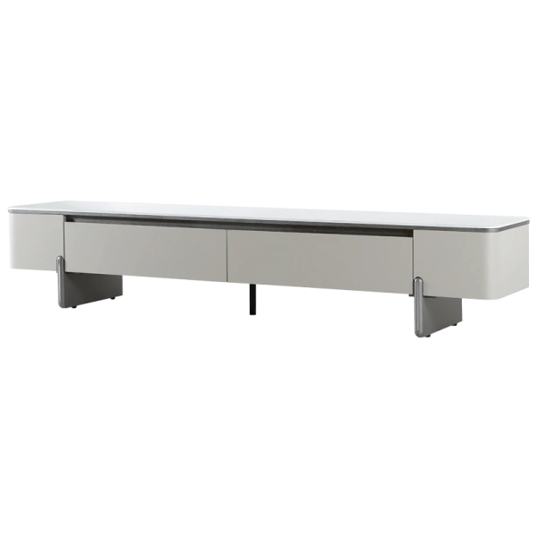 TV STAND VALA - WHITE-CAPPUCCINO