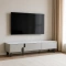 TV STAND LONI - WHITE-CAPPUCCINO