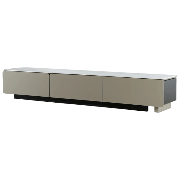 TV STAND AMARIS - WHITE-CAPPUCCINO