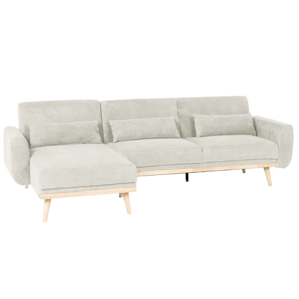 Corner sofa with sleeping function VIVI - sand V28