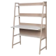 Desk with shelf LUCENA - cappuccino