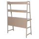 Desk with shelf LUCENA - cappuccino